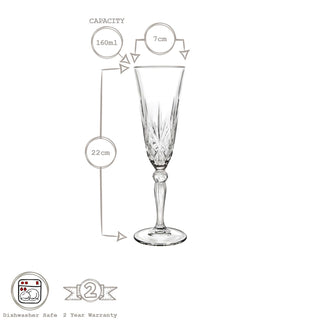 Glass Champagne Flute (Set of 6)