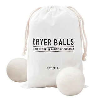 Wool Dryer Balls  (Set of 6)