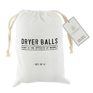 Wool Dryer Balls  (Set of 6)